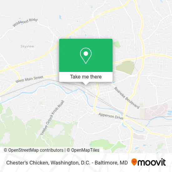 Chester's Chicken map