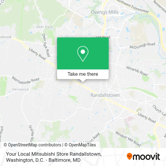 Your Local Mitsubishi Store Randallstown map
