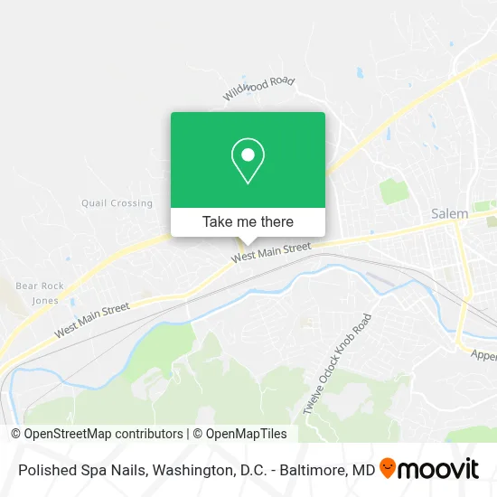 Polished Spa Nails map