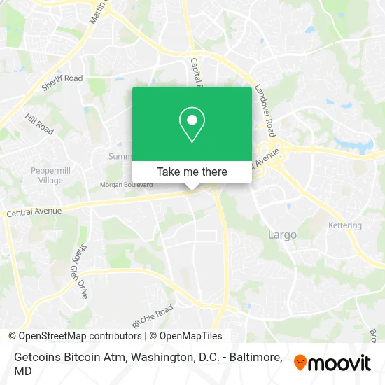 Getcoins Bitcoin Atm map