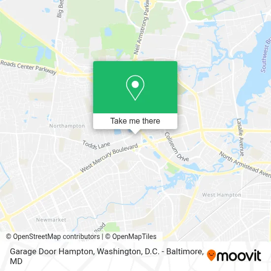 Garage Door Hampton map