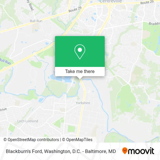 Blackburn's Ford map