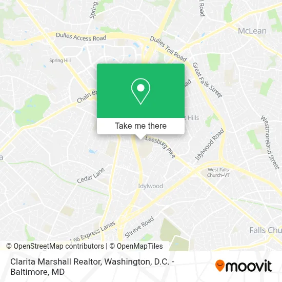 Clarita Marshall Realtor map