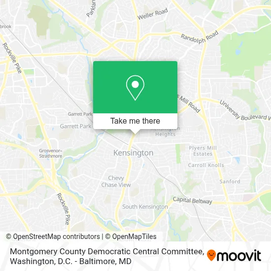 Montgomery County Democratic Central Committee map