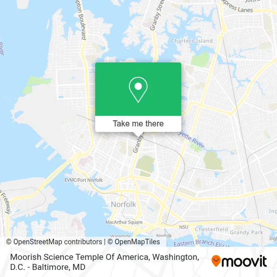 Moorish Science Temple Of America map