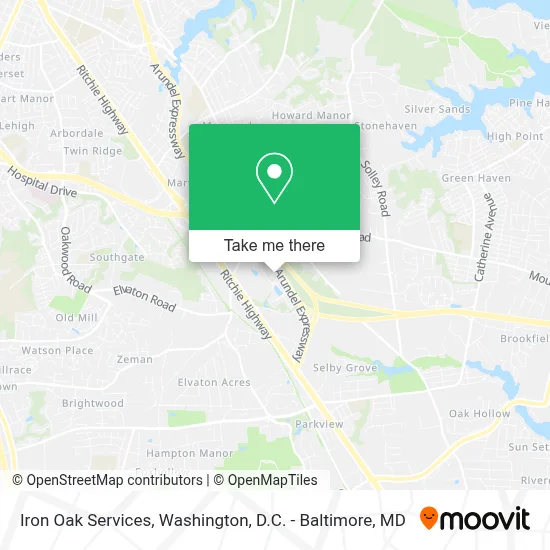 Iron Oak Services map