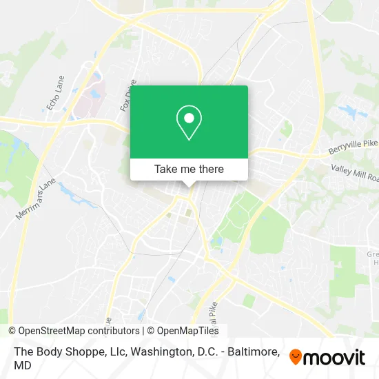The Body Shoppe, Llc map