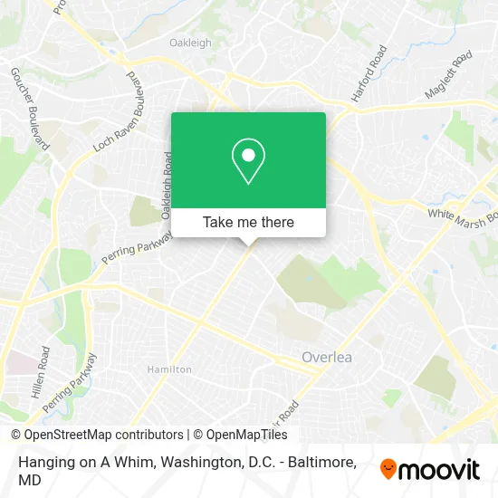 Hanging on A Whim map