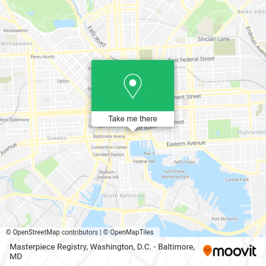 Masterpiece Registry map