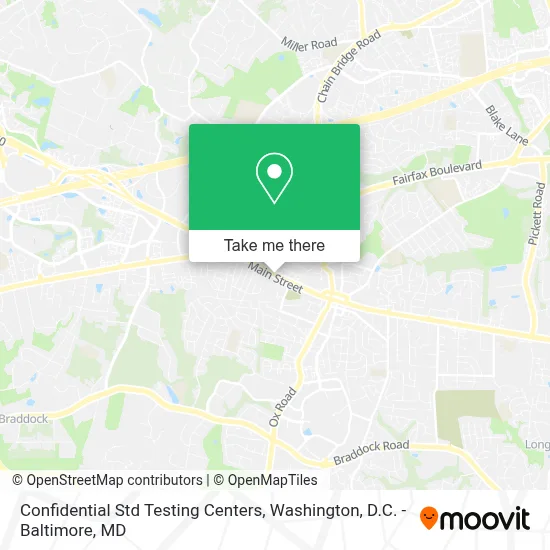 Confidential Std Testing Centers map