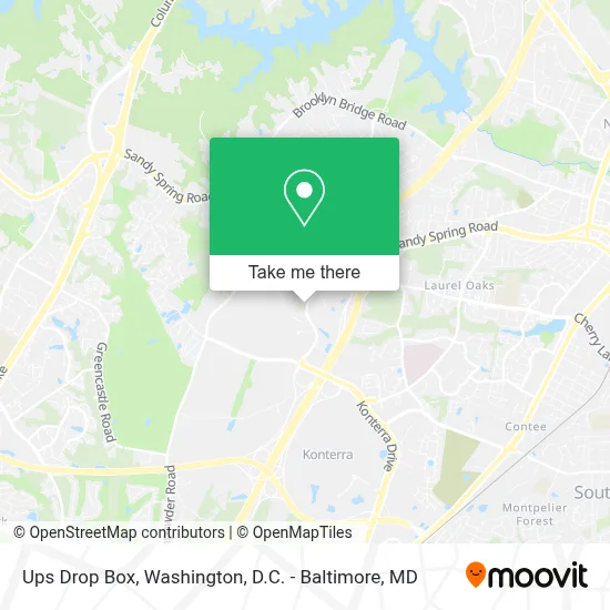 Ups Drop Box map
