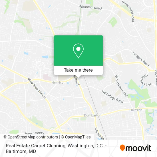 Real Estate Carpet Cleaning map