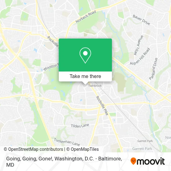 Going, Going, Gone! map