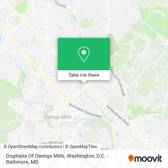 Dogtopia Of Owings Mills map