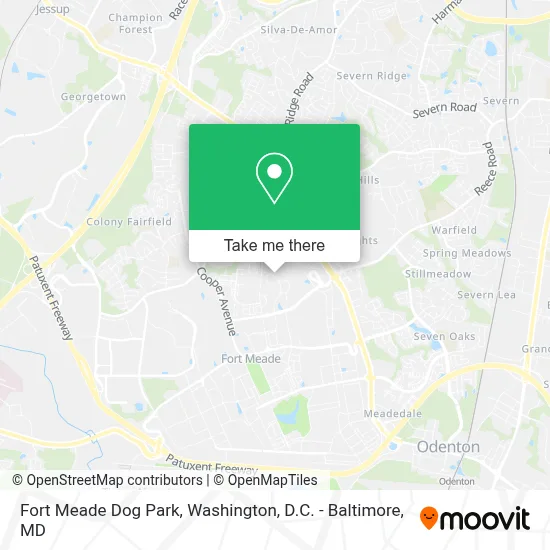 Fort Meade Dog Park map