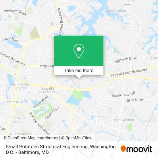 Small Potatoes Structural Engineering map