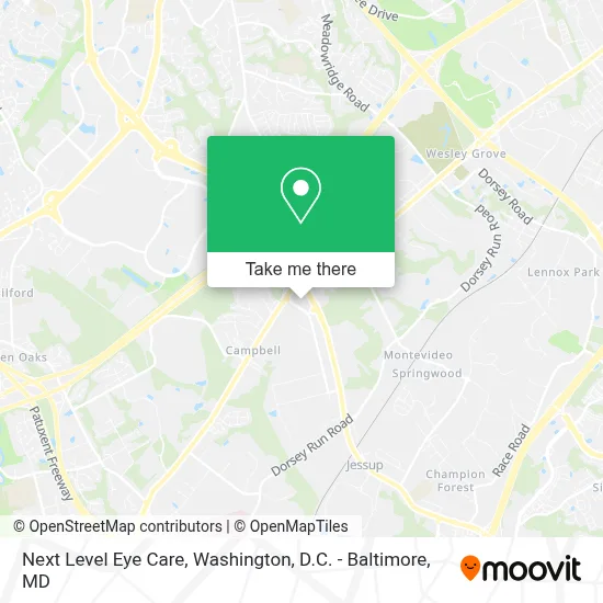 Next Level Eye Care map