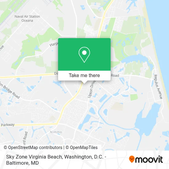 Sky Zone Virginia Beach map