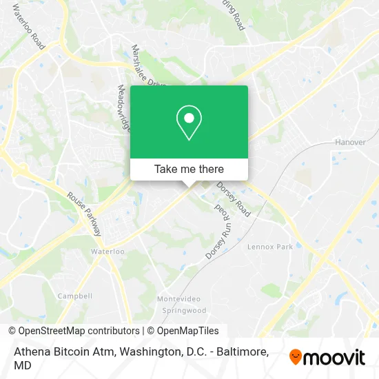 Athena Bitcoin Atm map
