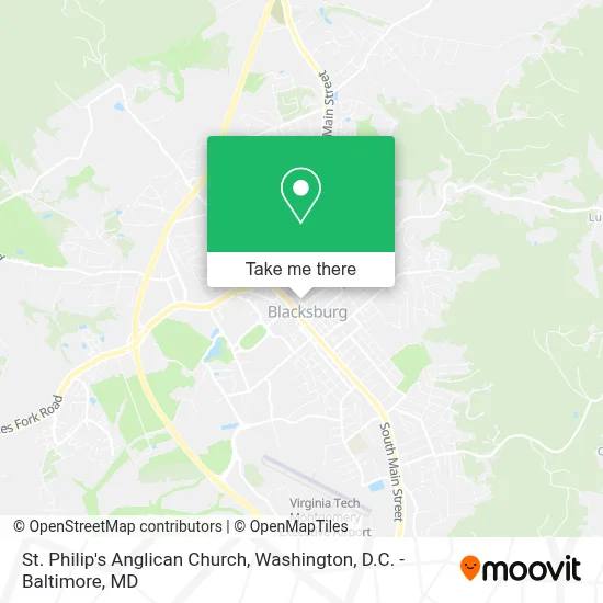 St. Philip's Anglican Church map