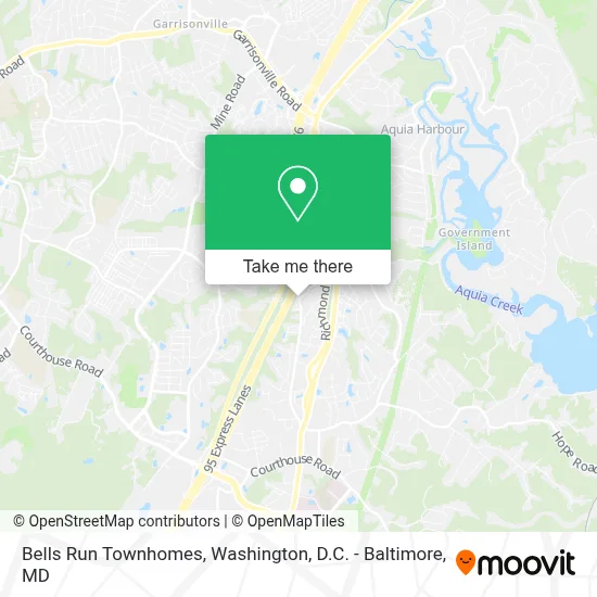 Bells Run Townhomes map