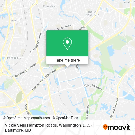 Vickie Sells Hampton Roads map