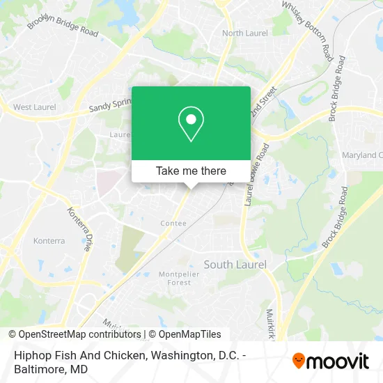 Hiphop Fish And Chicken map