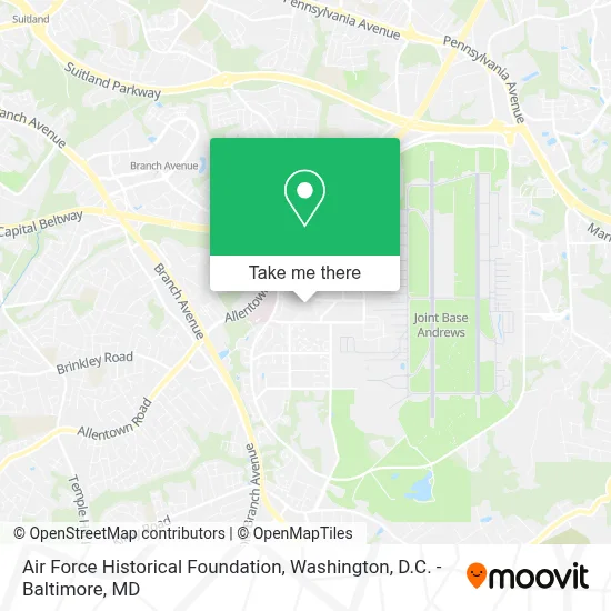 Air Force Historical Foundation map