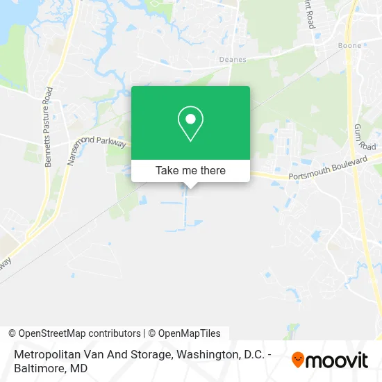 Metropolitan Van And Storage map