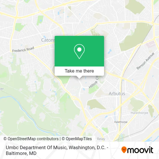 Umbc Department Of Music map