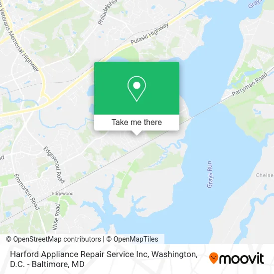 Harford Appliance Repair Service Inc map