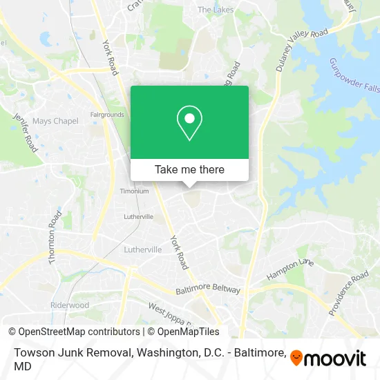 Towson Junk Removal map