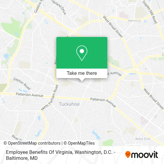 Employee Benefits Of Virginia map