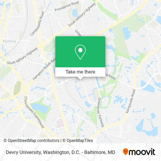 Devry University map