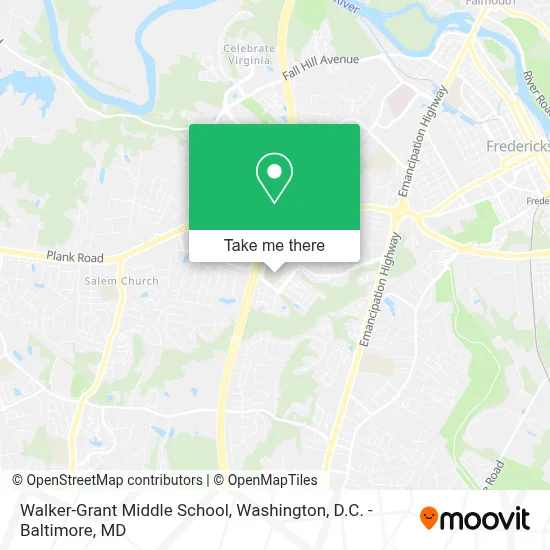 Walker-Grant Middle School map