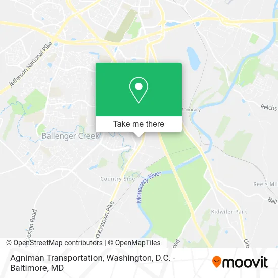 Agniman Transportation map