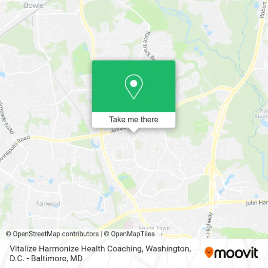 Vitalize Harmonize Health Coaching map