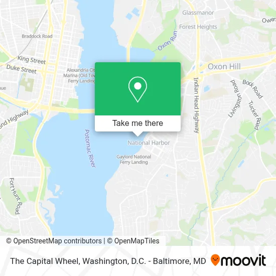 The Capital Wheel map