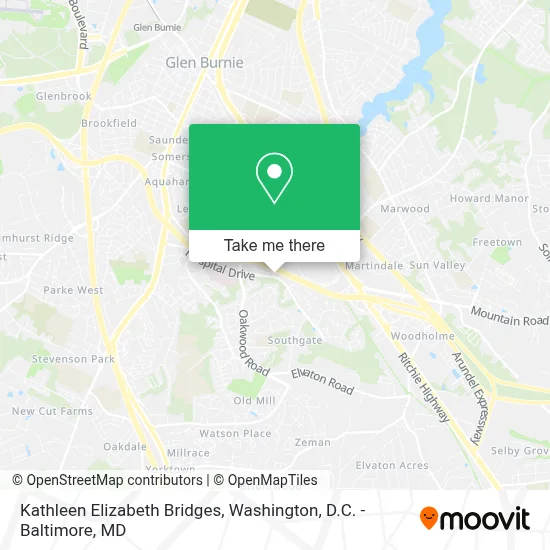 Kathleen Elizabeth Bridges map