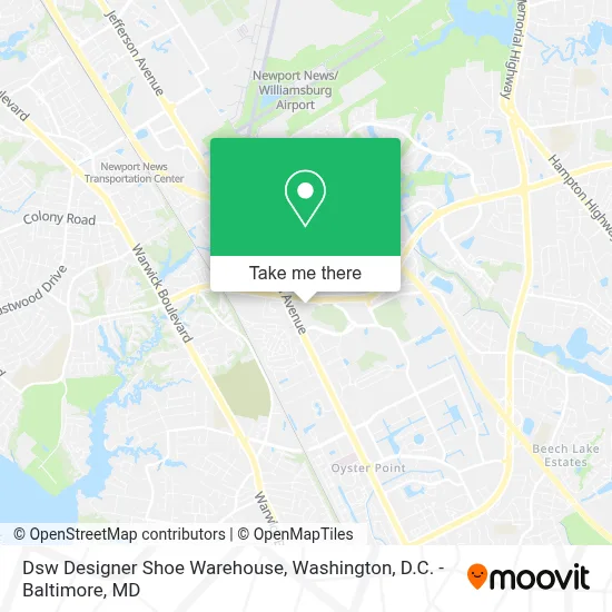 Dsw Designer Shoe Warehouse map