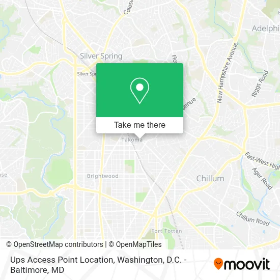 Ups Access Point Location map