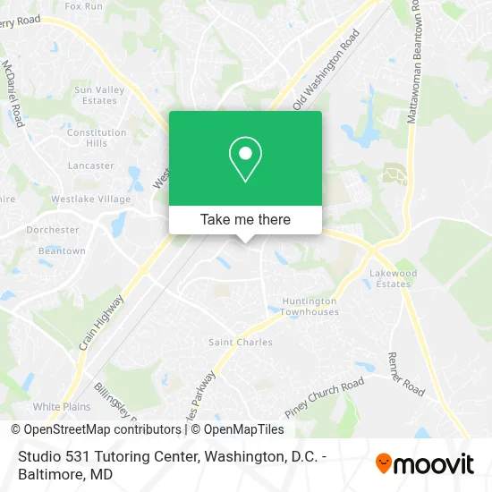 Studio 531 Tutoring Center map