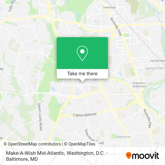 Make-A-Wish Mid-Atlantic map