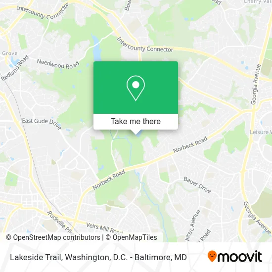 Lakeside Trail map