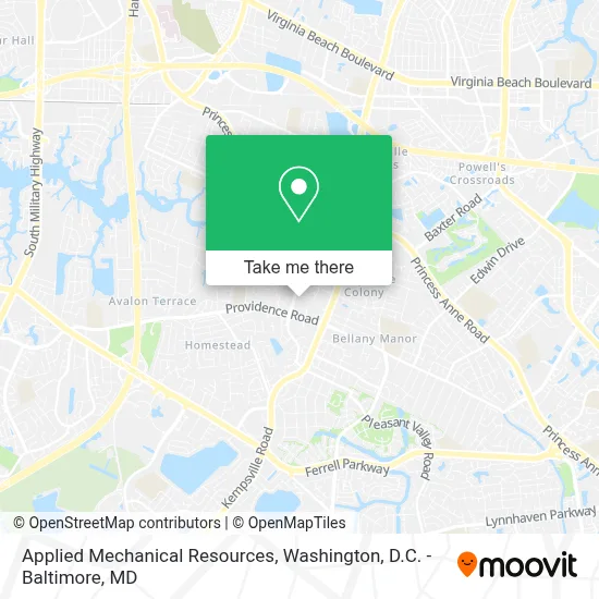 Applied Mechanical Resources map
