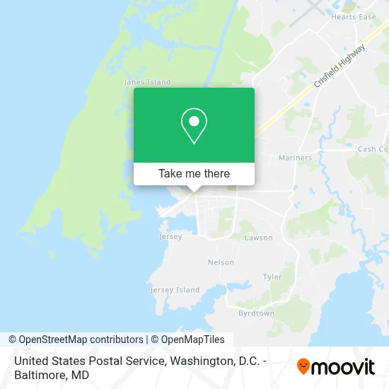 United States Postal Service map