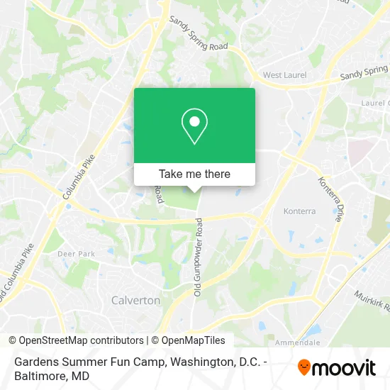 Gardens Summer Fun Camp map