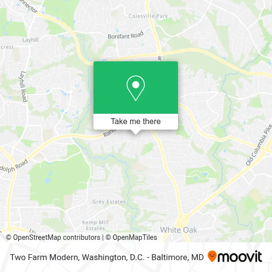 Two Farm Modern map