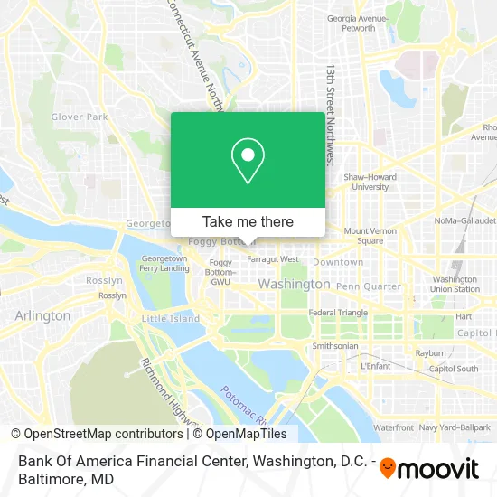 Bank Of America Financial Center map