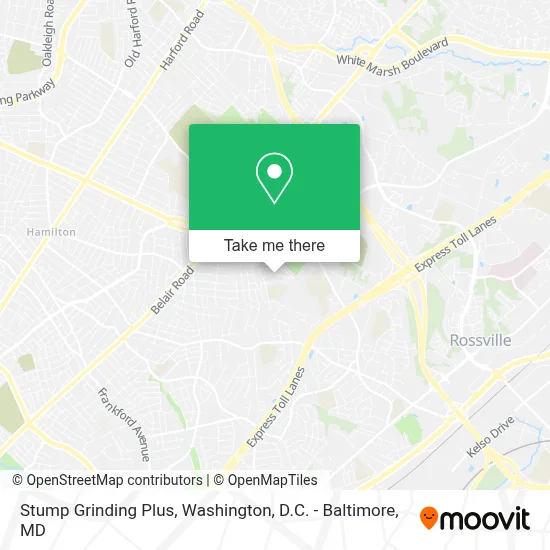 Stump Grinding Plus map